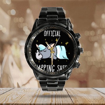 Discover Sleeping Donkey Pajamas Sleepyhead Calendar Steel Band Watch
