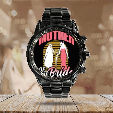 Discover Mother Of The Bride Bachelorette Party Wedding Calendar Steel Band Watch
