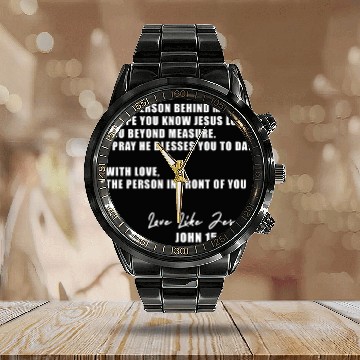 Discover Dear Person Behind Me I Hope You Know Jesus Loves Calendar Steel Band Watch