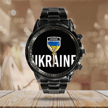 Discover Ukraine Flag Ukrainian Flag Ukraine Calendar Steel Band Watch