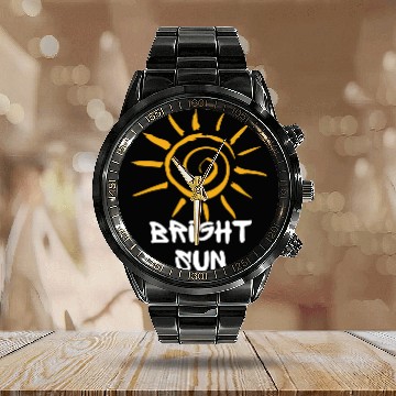 Discover BRIGHT SUN Calendar Steel Band Watch