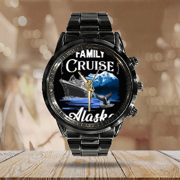Discover Alaska Family Cruise For And Calendar Steel Band Watch