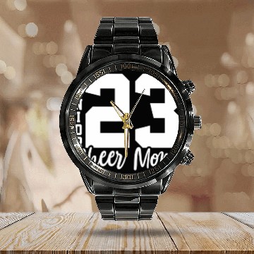 Discover Senior Cheer Mom 23 Cheerleader Parent Class of 20 Calendar Steel Band Watch