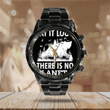 Discover Say it loud There is no Planet B environment Calendar Steel Band Watch