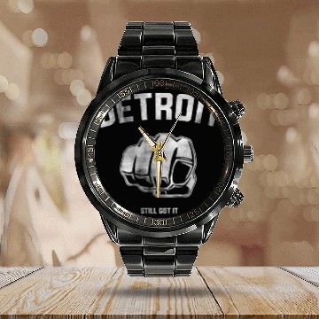 Discover Detroit Fist Style For Detroit Calendar Steel Band Watch