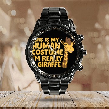 Discover Giraffe Giraffe I'M Really A Giraffe Calendar Steel Band Watch