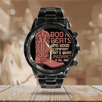 Discover Line Dance Boots Beats Good Company Country Music Calendar Steel Band Watch