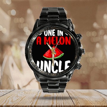 Discover One In A Melon Uncle Watermelon Family Calendar Steel Band Watch