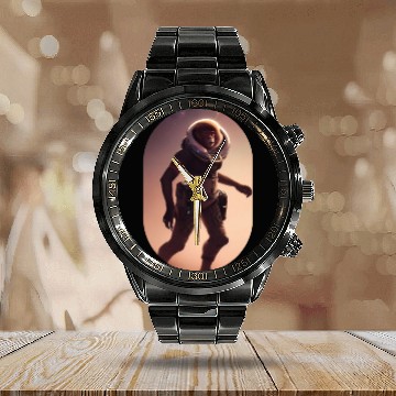 Discover Astronaut Monkey Discovering Planet Mars 1 1 Calendar Steel Band Watch