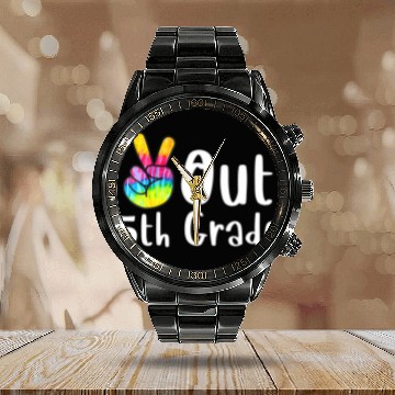 Discover Kinder Grad Class of 2029 Kindergarten Graduation Calendar Steel Band Watch