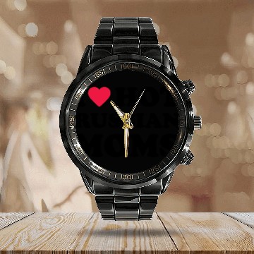 Discover I Love Hot Russian Moms 1 Calendar Steel Band Watch