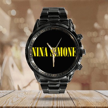 Discover Nina Simone x Nirvana Calendar Steel Band Watch