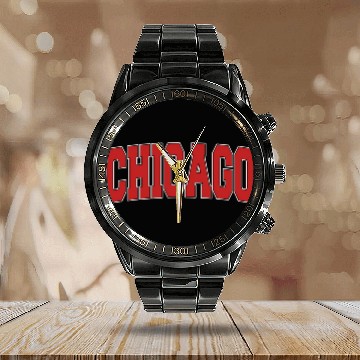 Discover Chicago Il Illinois Varsity Style Usa Sports Calendar Steel Band Watch