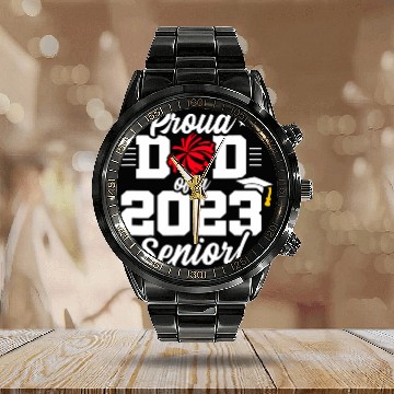 Discover Senior Year - Cheerleading Dad - Class of 2023 - S Calendar Steel Band Watch