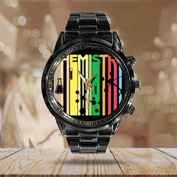 Discover Chemistry Education Science Biology Teacher Calendar Steel Band Watch