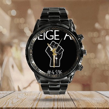Discover 45 Against 45 2020 Elections Feminists Beige Af Calendar Steel Band Watch