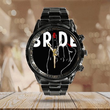 Discover Honeymoon Bachelorette Party Finger Ring Fiancè Calendar Steel Band Watch