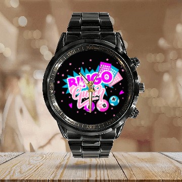 Discover Bingo Queen Pocket Balls Fun Calendar Steel Band Watch