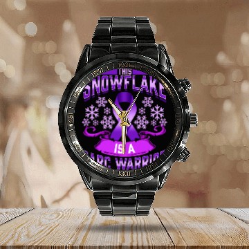 Discover Sarcoidosis Snowflake Sarc Sarcoidosis Warrior Calendar Steel Band Watch