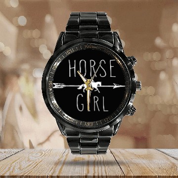 Discover Horse I Love My Horses Racing Riding Calendar Steel Band Watch