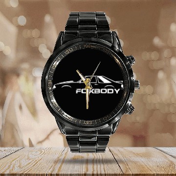 Discover Foxbody For The Stang Enthusiast Calendar Steel Band Watch