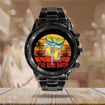 Discover Vaccination Tequila Don'T Worry I'Ve Had Both My Calendar Steel Band Watch