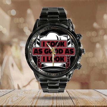 Discover I Cook As Good As I Look Chef De Cuisine Sous Calendar Steel Band Watch