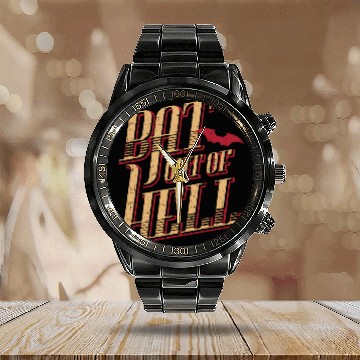 Discover Meat Loaf Bat Out Of Hell Lyric Calendar Steel Band Watch