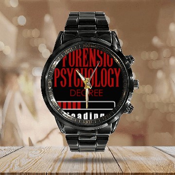 Discover Forensic Psychology Degree Loading Calendar Steel Band Watch