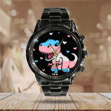 Discover Transgender Pride Flag Transgender Pride Colors Calendar Steel Band Watch