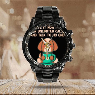 Discover Waste Money on Unlimited Call Subscription Introve Calendar Steel Band Watch