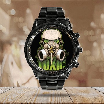 Discover Toc Green Military And Safety Gas Calendar Steel Band Watch