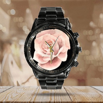 Discover aesthetic flower design for Calendar Steel Band Watch