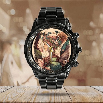 Discover Cottagecore Forest Fairy Elf Floral Anime Aestheti Calendar Steel Band Watch