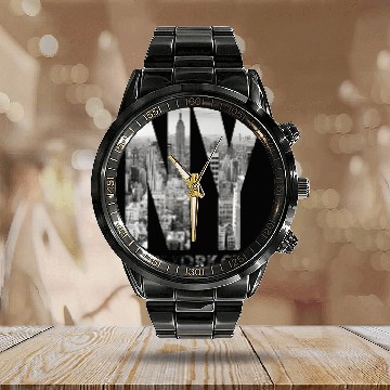Discover New York City yline Nyc Manhattan Calendar Steel Band Watch