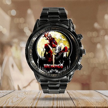 Discover Wendigo New Monster inwalker Cryptid Evil Calendar Steel Band Watch