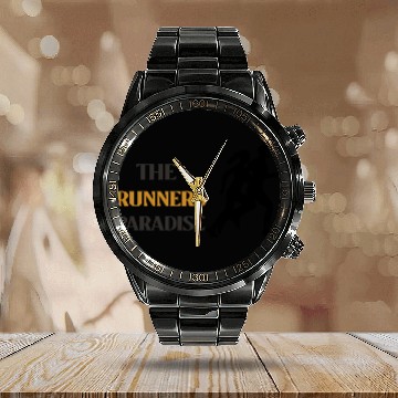 Discover THE RUNNERS PARADISE RUNNUNG Calendar Steel Band Watch
