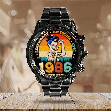 Discover 36 Legendary Since 1986 Awesome 36Th Calendar Steel Band Watch
