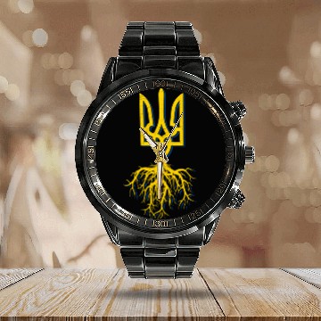 Discover Ukraine Symbol Roo I Stand With Ukraine Free Calendar Steel Band Watch
