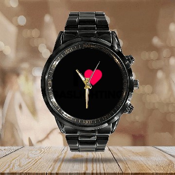 Discover I Love Gaslighting Calendar Steel Band Watch