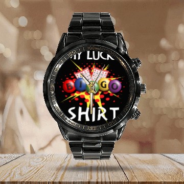 Discover My Lucky Bingo Lucky Player Calendar Steel Band Watch