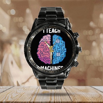 Discover Machine Learning Teacher Big Data Science Analyst Calendar Steel Band Watch
