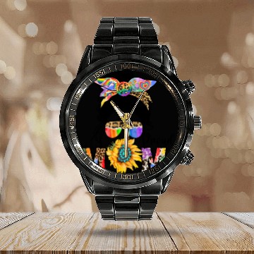 Discover Proud Mom Pride Mess LGBT Gay Pride Calendar Steel Band Watch