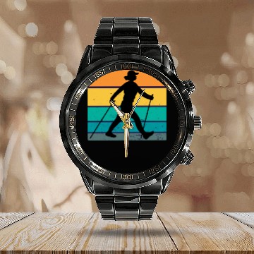 Discover women hiking Calendar Steel Band Watch