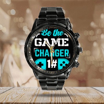 Discover BE THE GAME CHANGER Calendar Steel Band Watch
