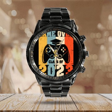 Discover Game Over Class Of 2023 Senior Graduation Gamer Calendar Steel Band Watch