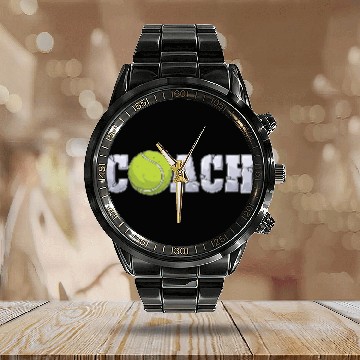 Discover Tennis Coach Coaching Assistant Coach Tennis Team Calendar Steel Band Watch