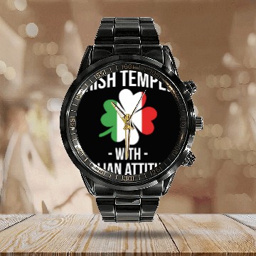 Discover Irish Temper With Italian Attitude Italiener Calendar Steel Band Watch