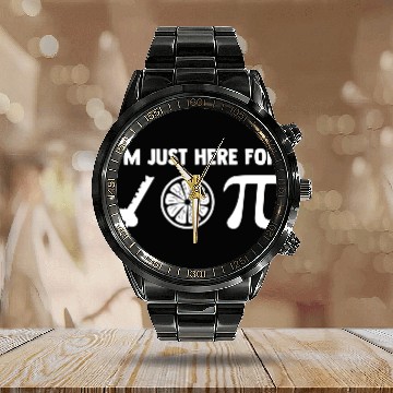 Discover I'M Just Here The Key Lime Pie Or Pi 314 Pie Calendar Steel Band Watch