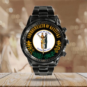 Discover State Of Kentucky Flag Ky Kentuckian Flags Calendar Steel Band Watch